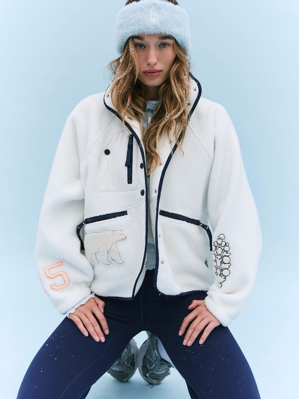 Free People Hit The Slopes Patch Chenille Combo NWT